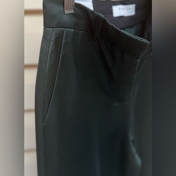 Aritzia Babaton Atelier Sadiki Dark Bottle Green High-Waisted Wide Leg Pants, 0 - Picture 10 of 16